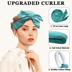 Nine piece damage free overnight hair rollers set laid out clearly