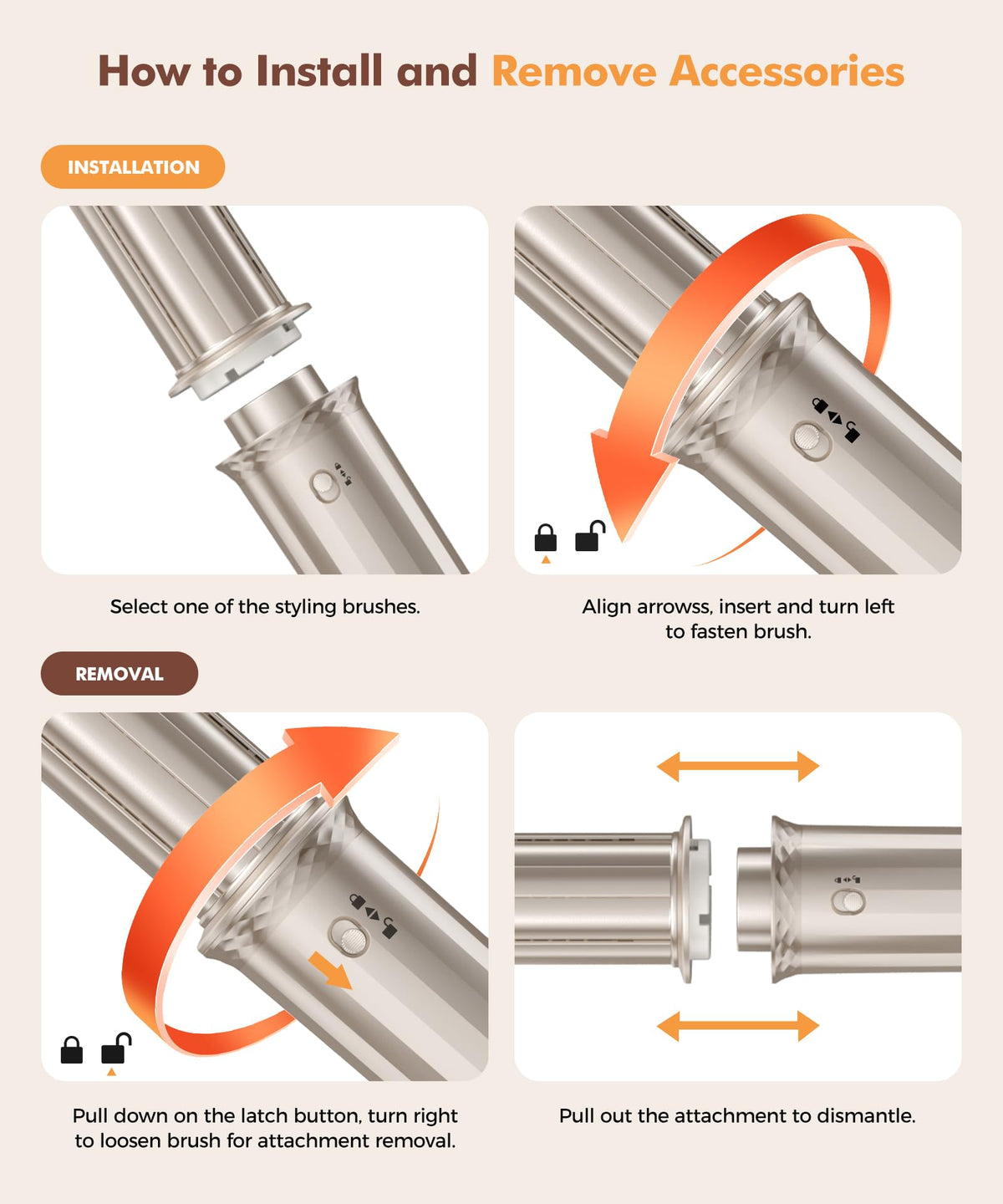 High speed brushless motor component diagram of the ionic blow dryer brush