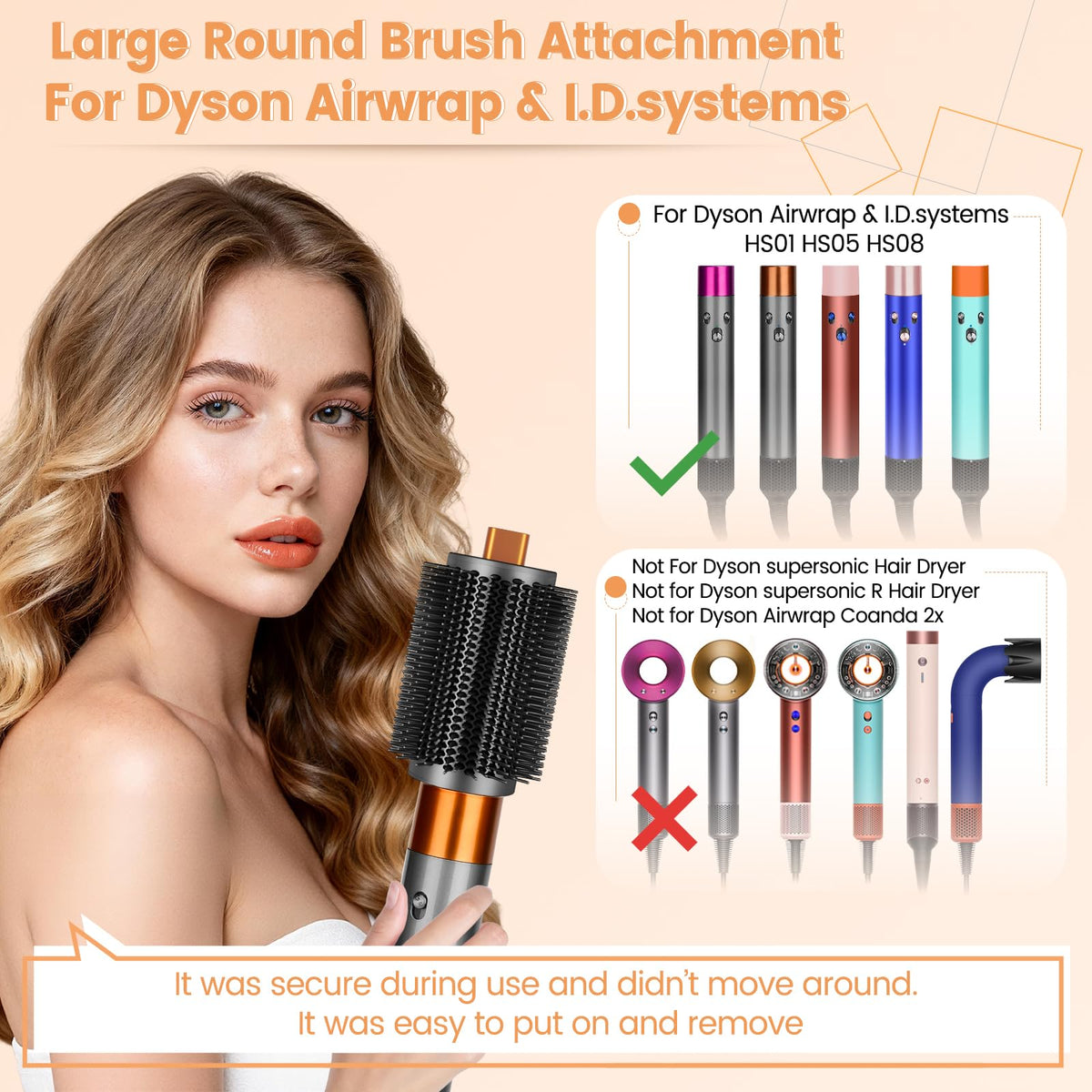 YTCHYYSK three point three inch round brush accessory resting on a clean surface.