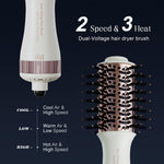 Madremía mini blowout styler tool packaging layout with included global plug attachments