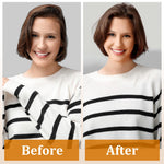Side angle of the lightweight USbelff volumizing hair dryer brush for short hair styling