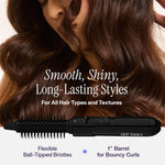 Hot Tools professional styling brush showing flexible ball tipped bristles