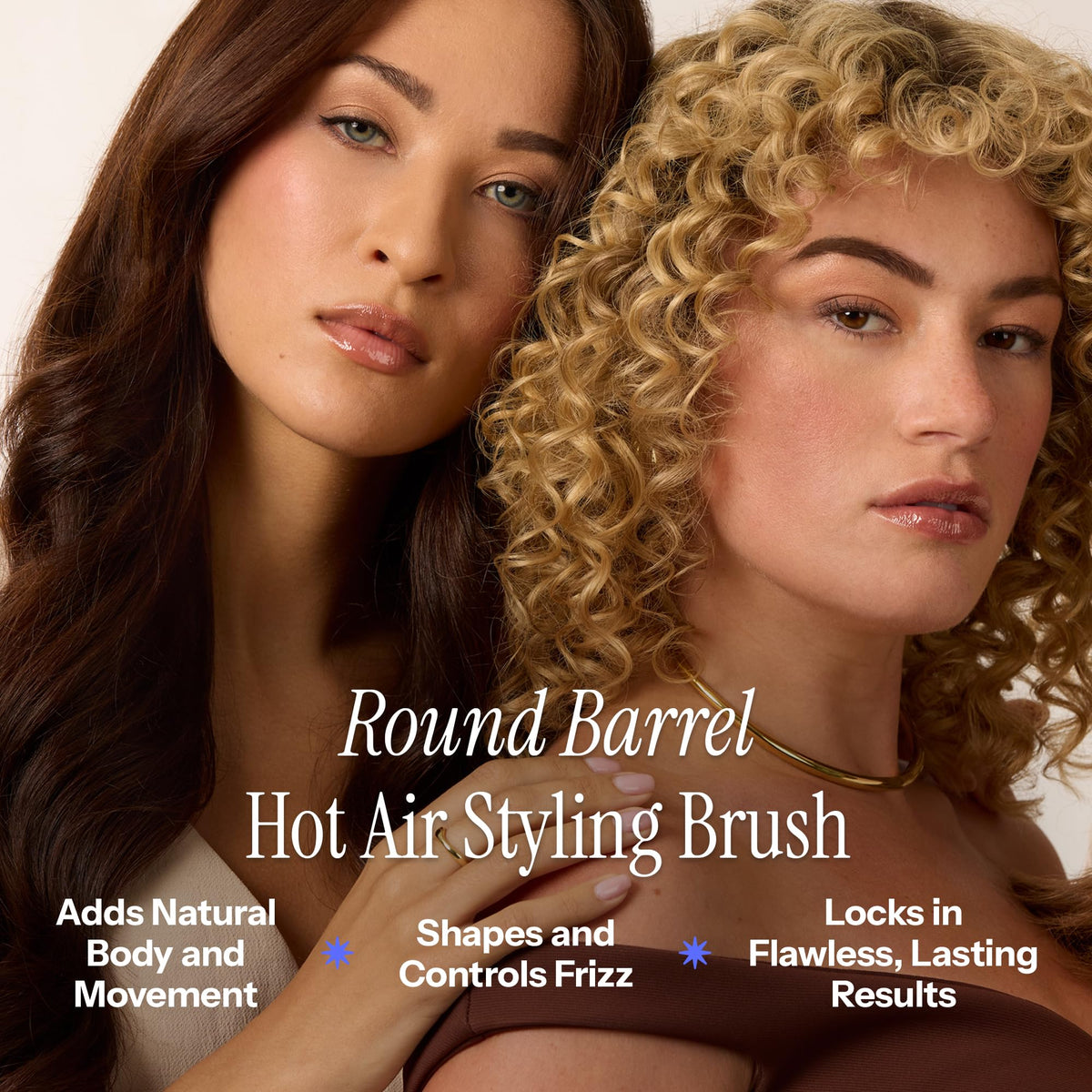 Hot Tools hair volumizer brush ergonomic soft grip handle design