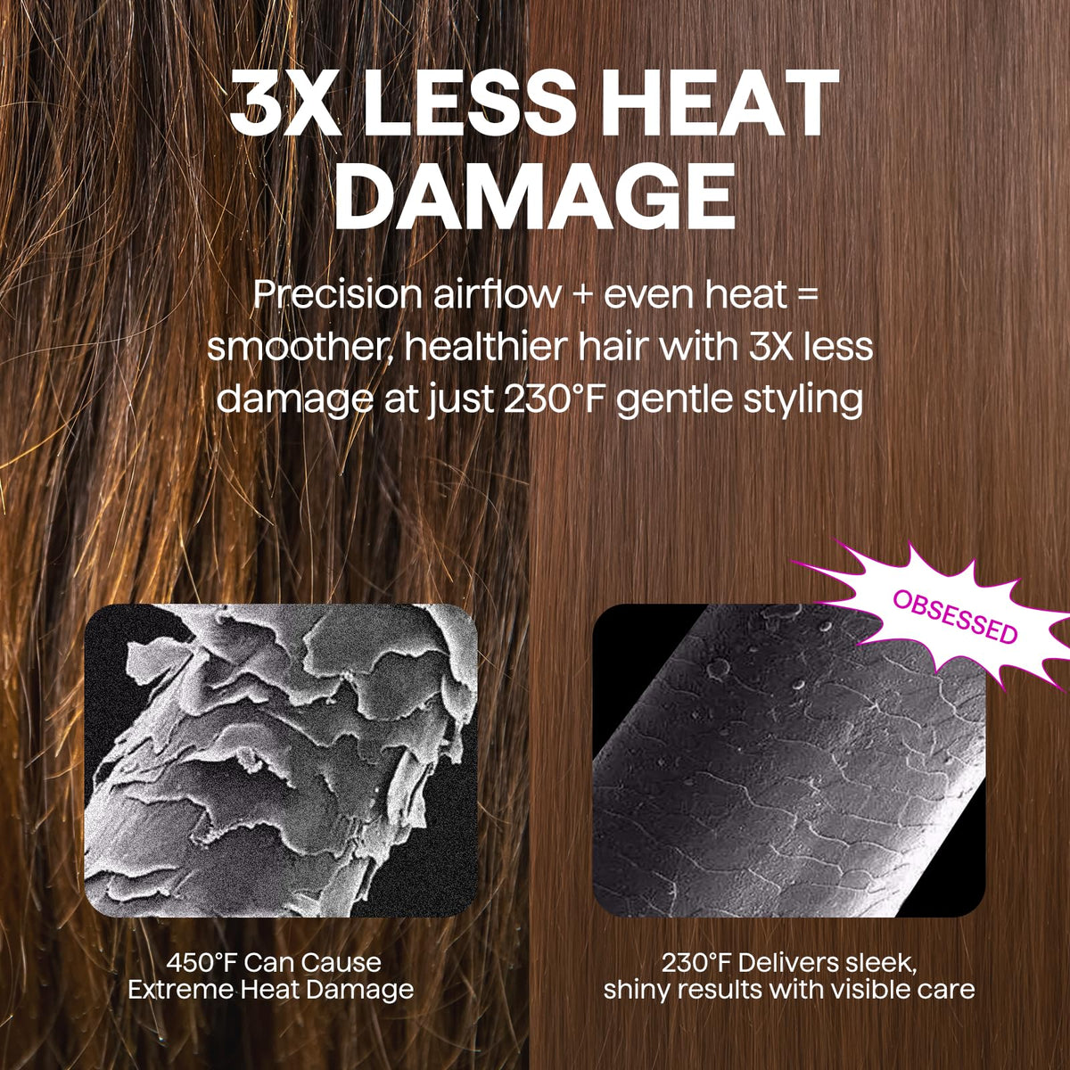 Wavytalk styling concentrator and diffuser nozzles for customized hair drying and definition.