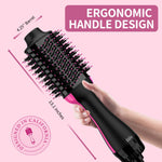 Umeely ionic straightening brush displayed with its original retail packaging