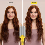 Drybar three barrel waver attachment head for beachy waves texture