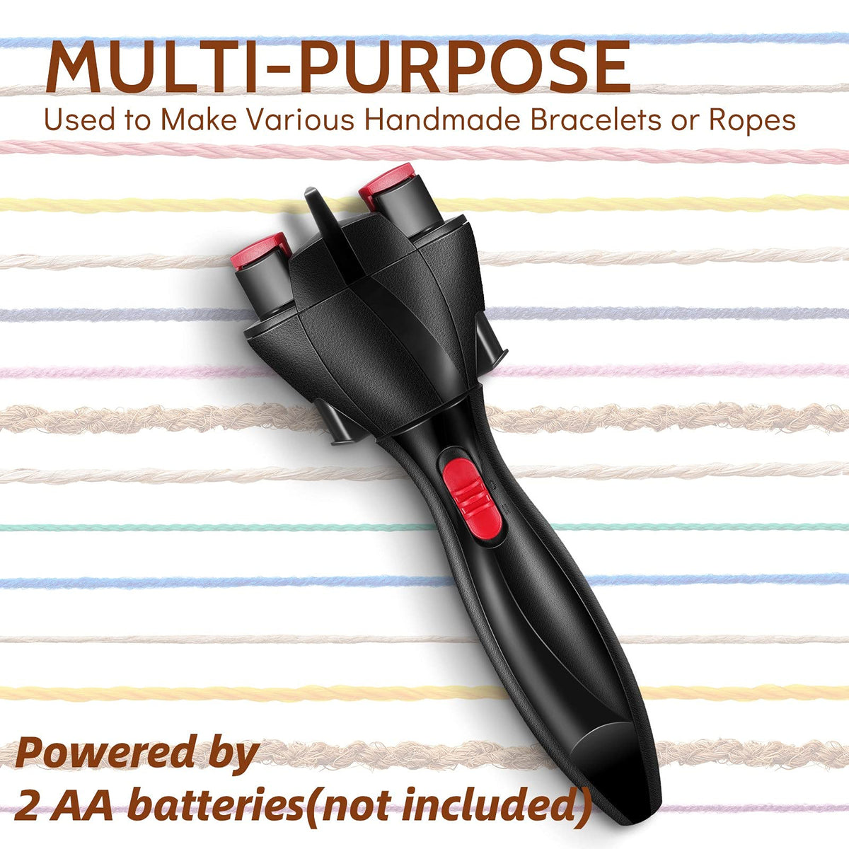 Handheld view of the portable automatic hair roller styling machine in black