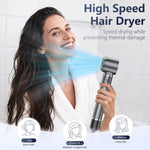Hittra ionic hot air styler set arranged neatly displaying all six interchangeable styling heads.
