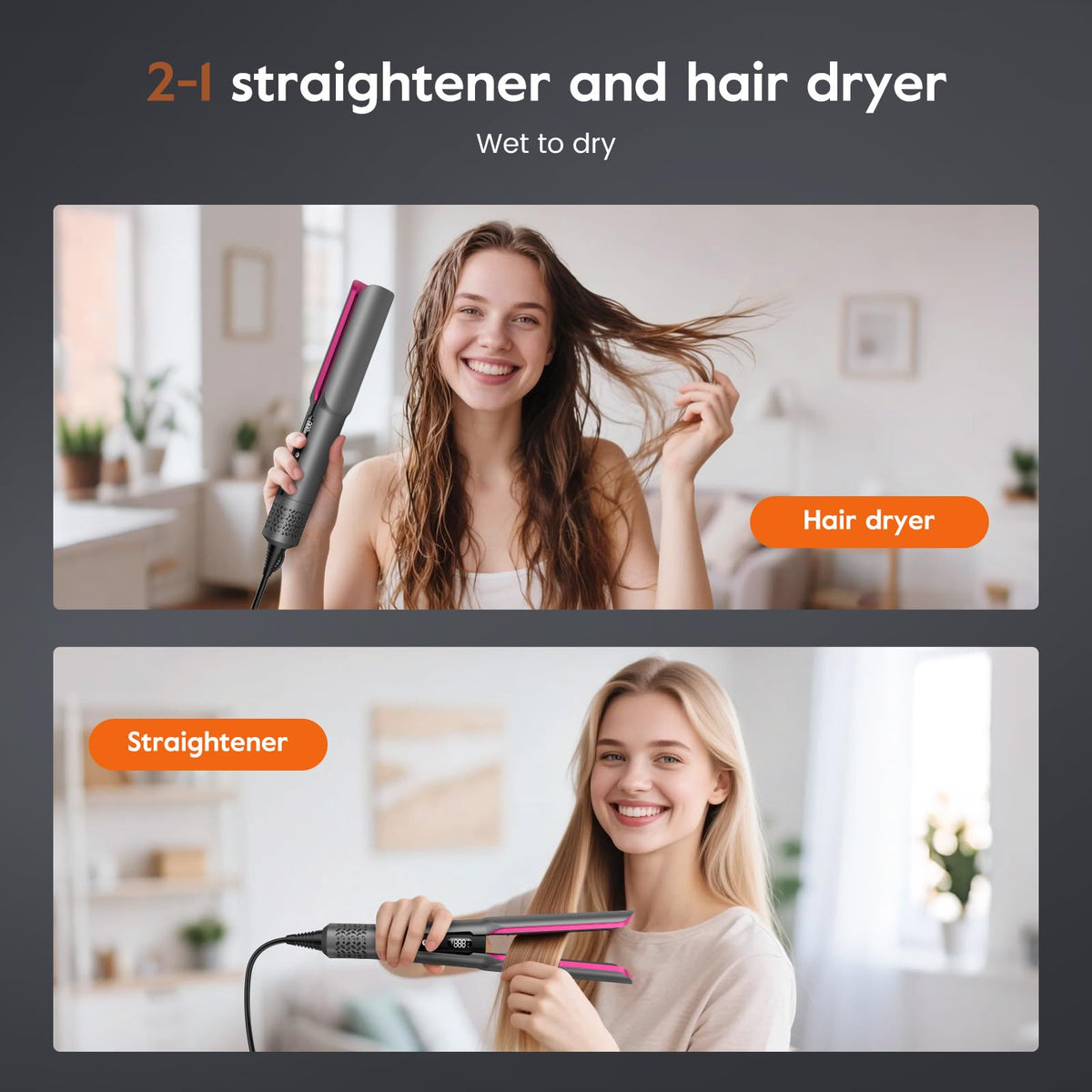 Slopehill professional ionic styling tool operating buttons and digital display