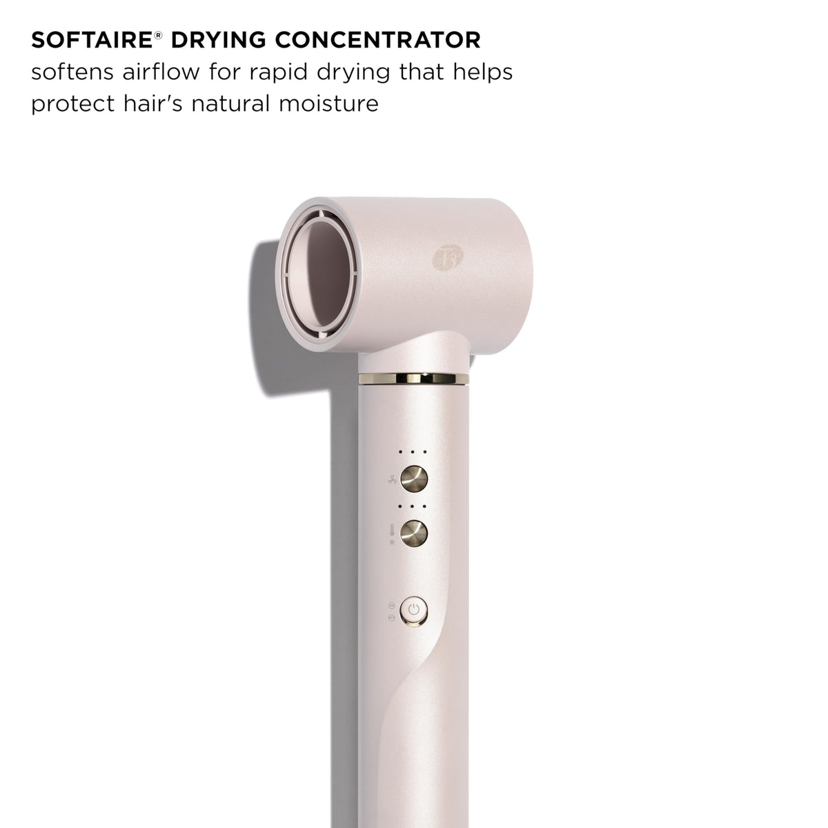 T3 luxury blowout and air styler kit inside its premium gold and white travel storage bag.