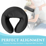 Close up of durable vinyl material on NRG massage cushion