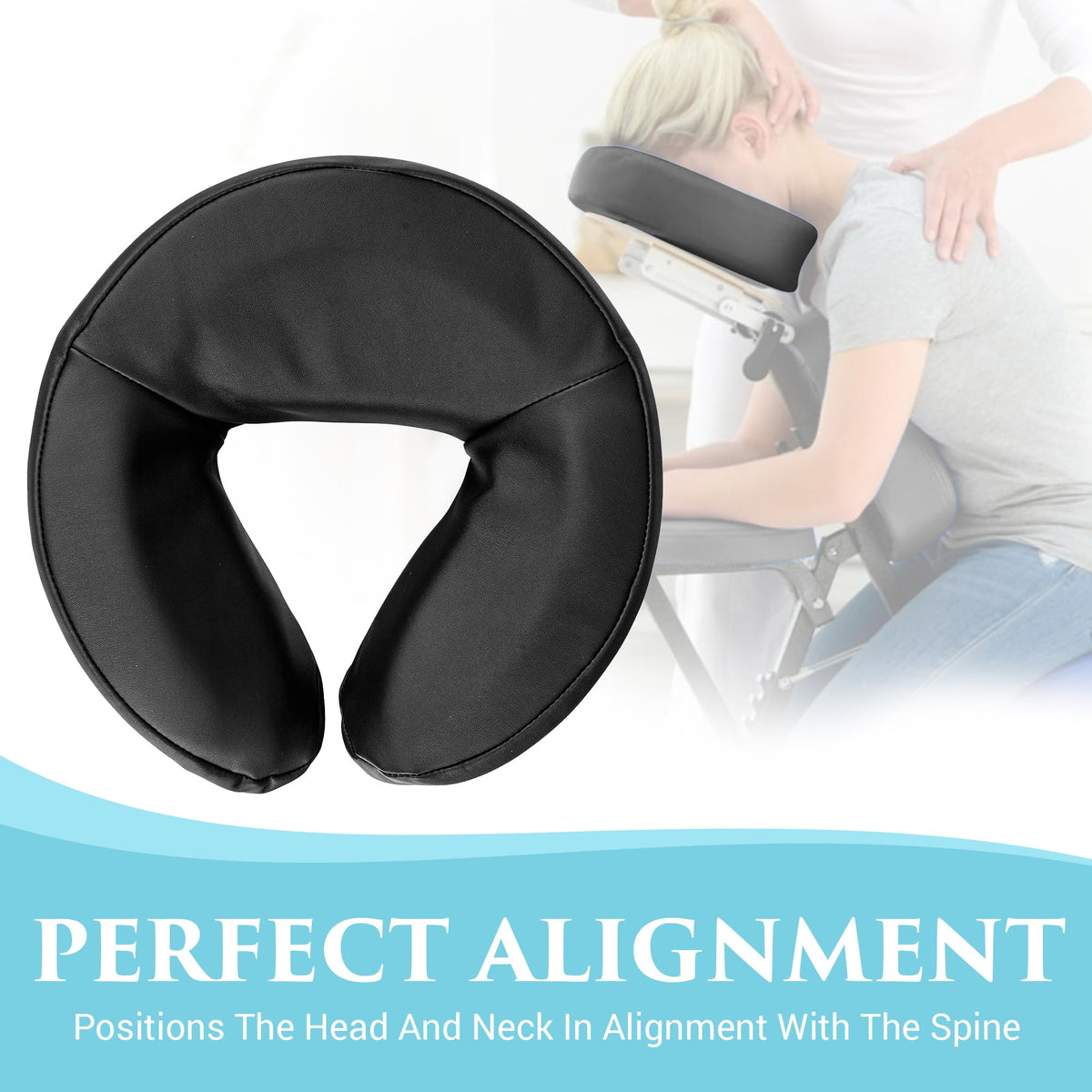 Close up of durable vinyl material on NRG massage cushion