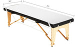 Hysache massage table warmer showing 3 level heat settings