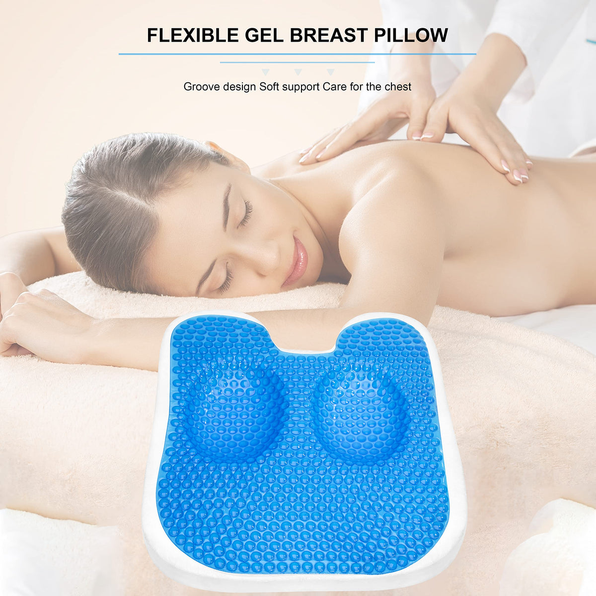 Ergonomic PU leather bolster for spa and massage treatments