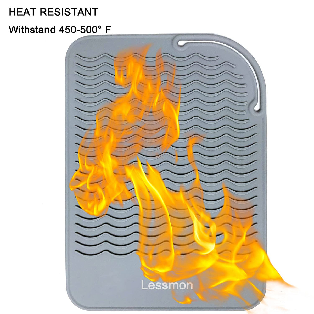 Top view of Lessmon 11 by 7.5 inch heat mat