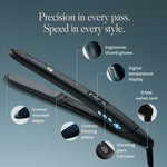 Bio Ionic hair straightener with swivel cord and ergonomic handle