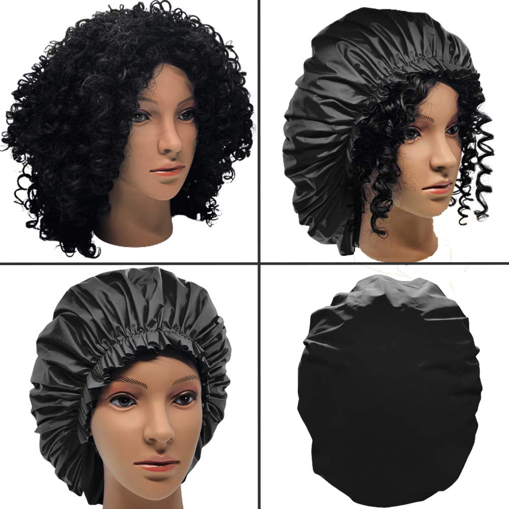 Elebox waterproof shower cap for braids and long hair