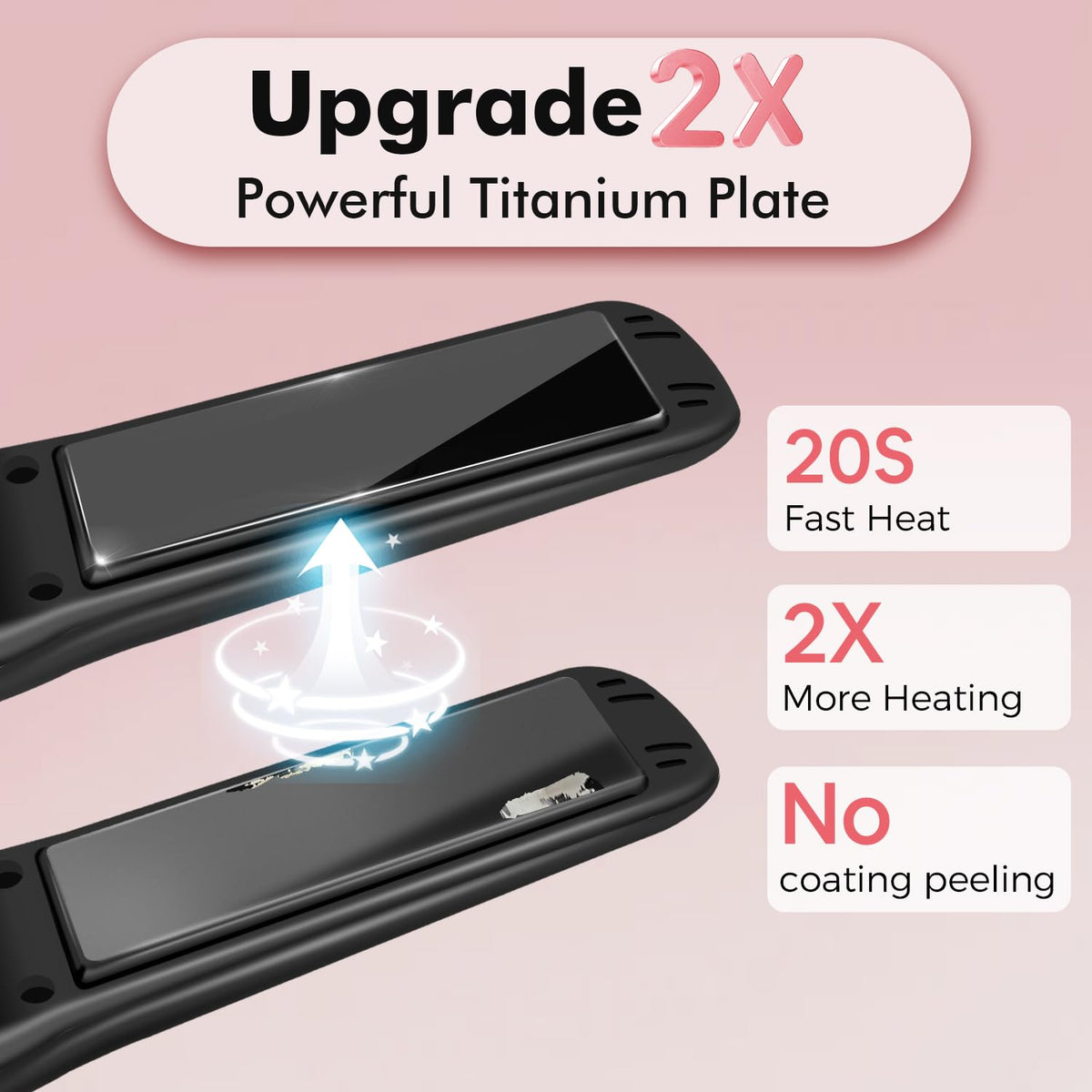 Sunmay 2-in-1 portable hair straightener and curler device