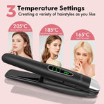 Sunmay portable straightener held in hand for size reference
