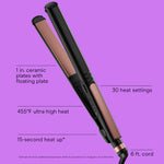 Infinitipro By Conair 1-inch hair straightener rose gold plates