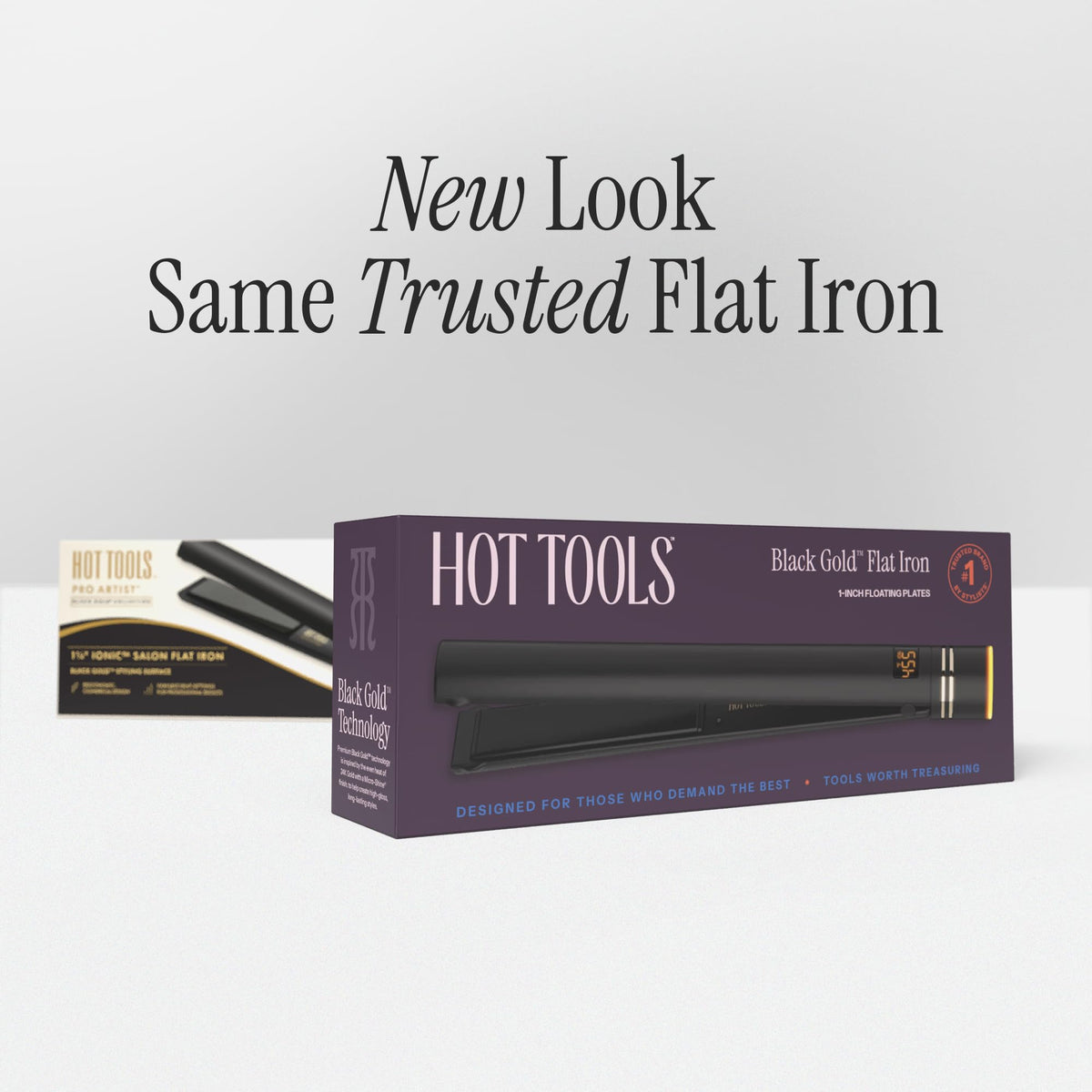 Styling results with Hot Tools Black Gold flat iron