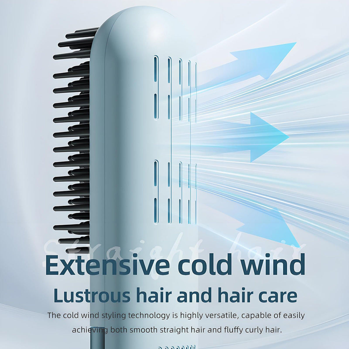 Growalleter cordless hair brush digital LED temperature display