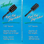 Amika triple barrel curler side profile highlighting the sleek black professional design