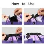 FaHaner salon cape set with soft fiber bristles hairbrush for neck cleaning after a haircut