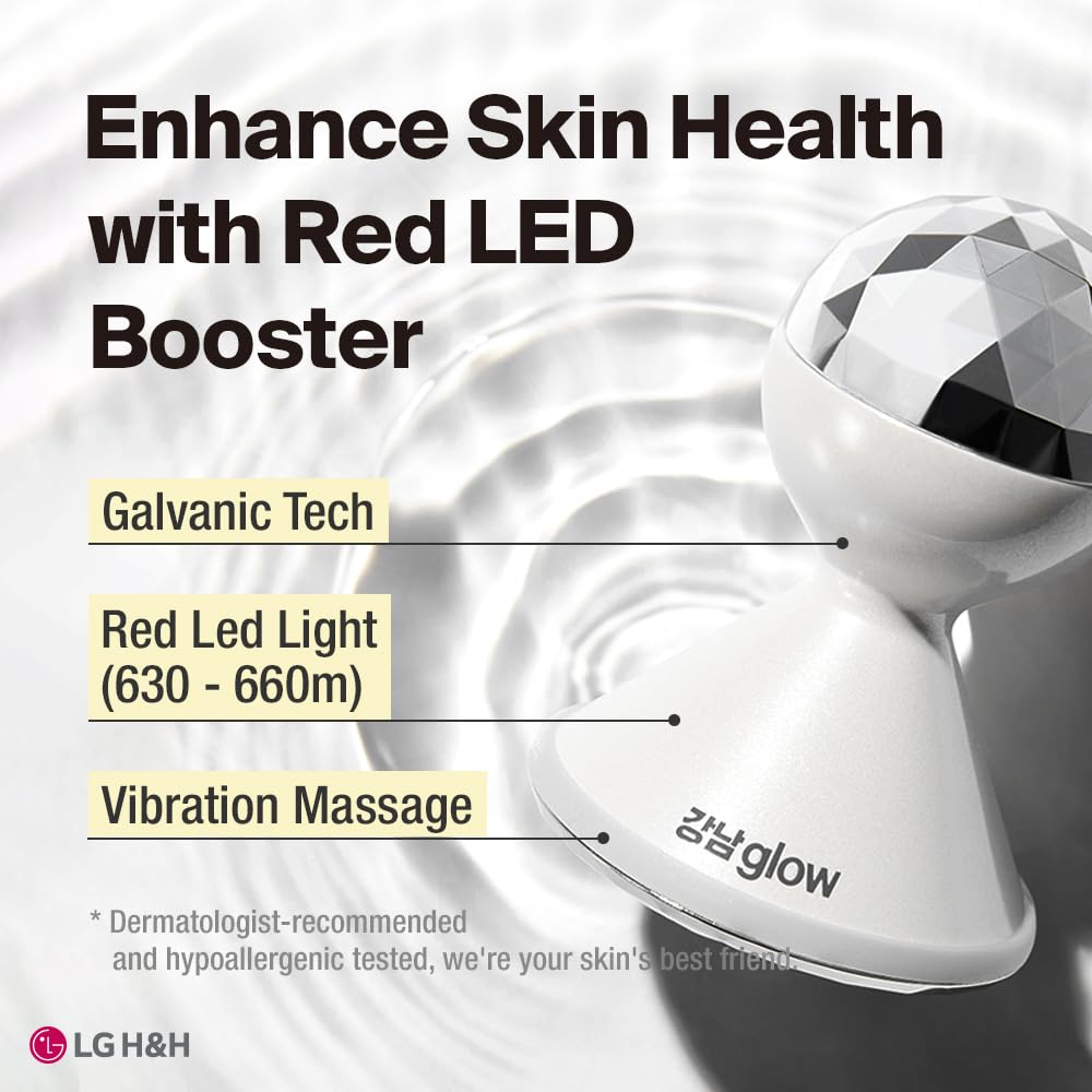 Side profile of Gangnam Glow Galvanic Red LED massager