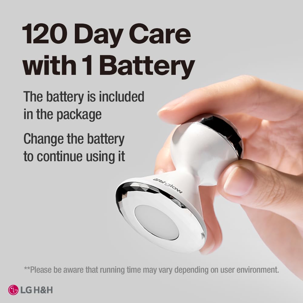 Gangnam Glow LED device showing light therapy activation
