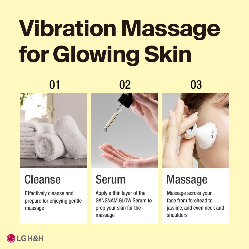Gangnam Glow skin care device packaging and components