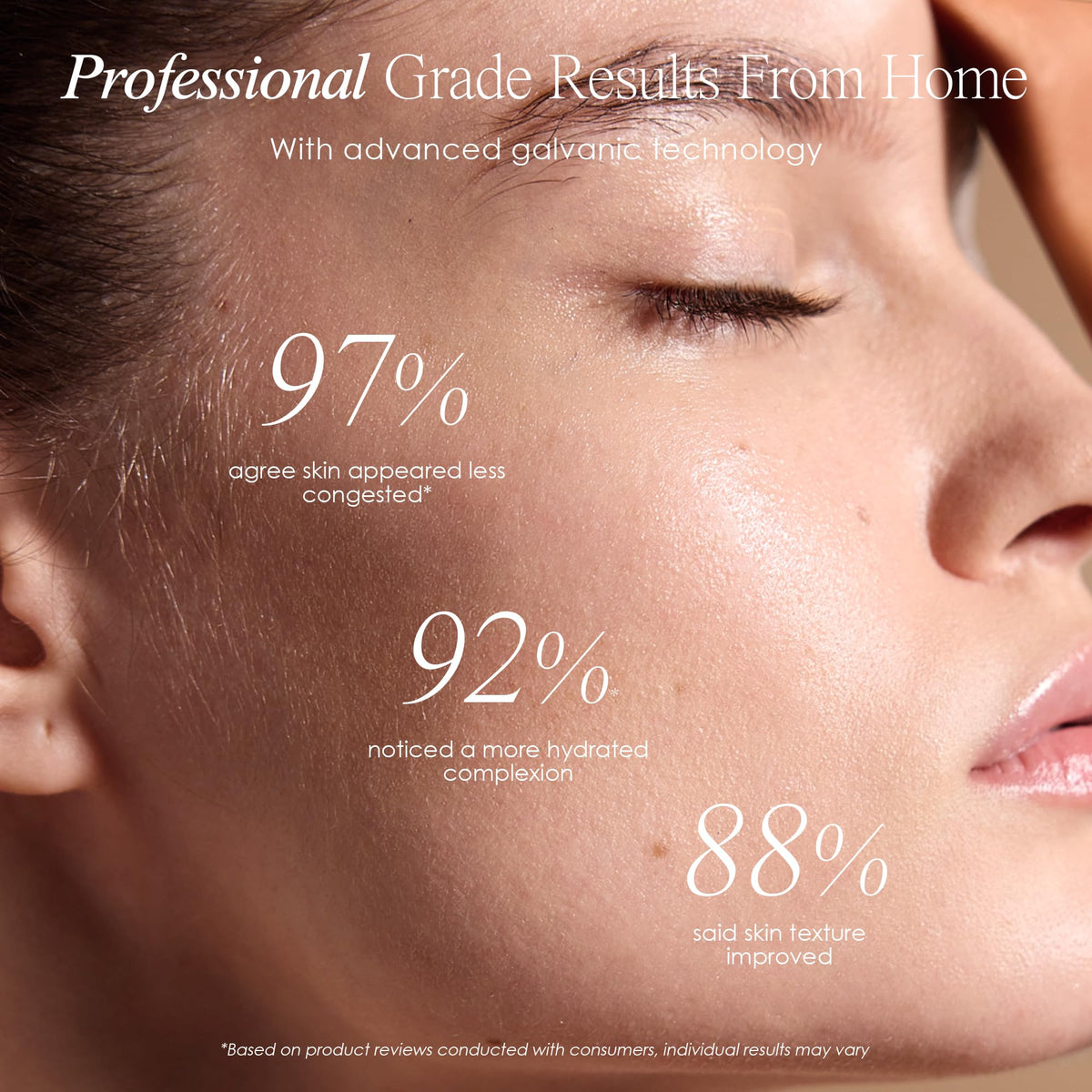Project E Beauty device used for deep pore cleansing