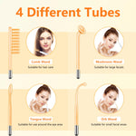 Handheld high frequency skin therapy wand for acne