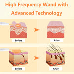 Portable high frequency machine electrodes and device