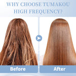 Comb glass tube for hair growth stimulation