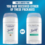Secret Clinical Strength Free and Sensitive provitamin B5 benefits text