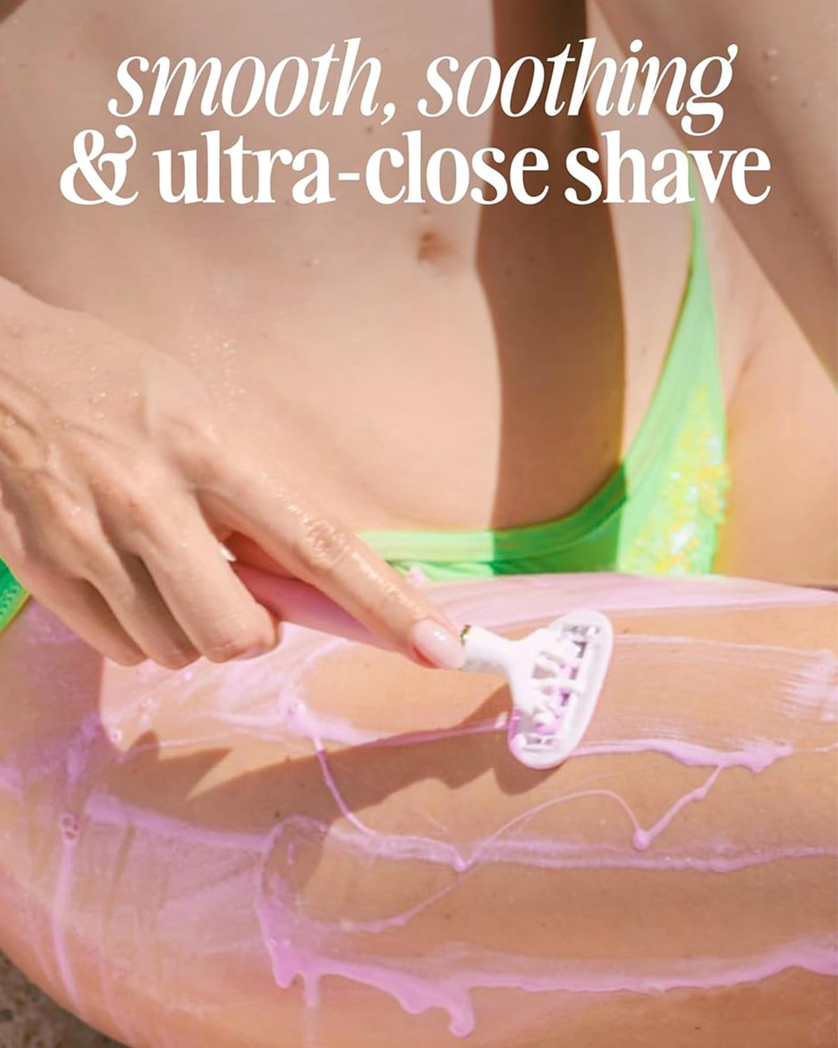 Truly Beauty Life Shaver pink ergonomic flex grip handle close up detail