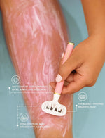 Truly Beauty women's sensitive skin razor five blade head with aloe and shea butter bars