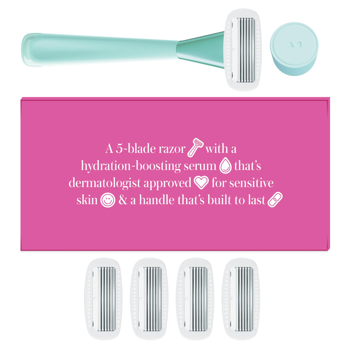 Athena Club mint colorway premium grooming set presentation