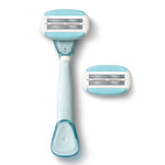 Dorco EVE6 cartridge close up showing six curved blades and wide moisture bar