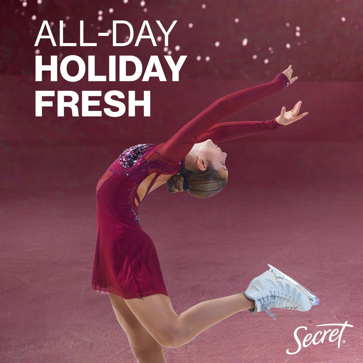 Secret Antiperspirant with Pro Hyaluronic Acid for smooth underarms