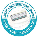 Variety pack contents showing 1 razor handle and 4 blade refills