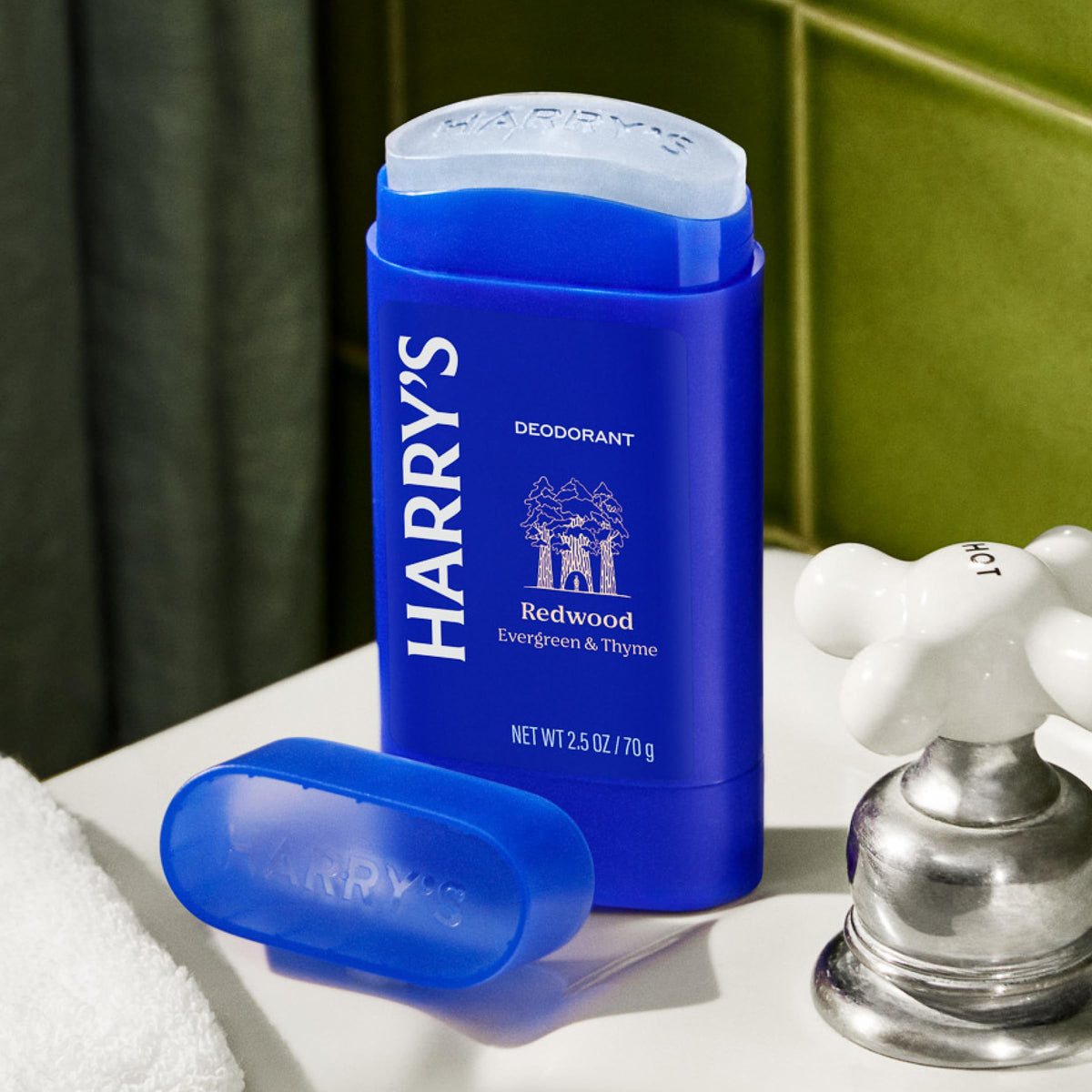 Harry's non-sticky aluminum-free deodorant stick back label ingredients