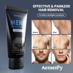 Grooming tube of Aemerry hair remover cream for intimate manscaping zones