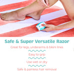 Palmperfect pattern variant electric razor for smooth female body grooming