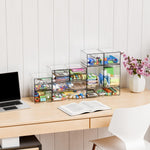 Yieach clear drawers utilized as a desk organizer holding pens markers and office supply items