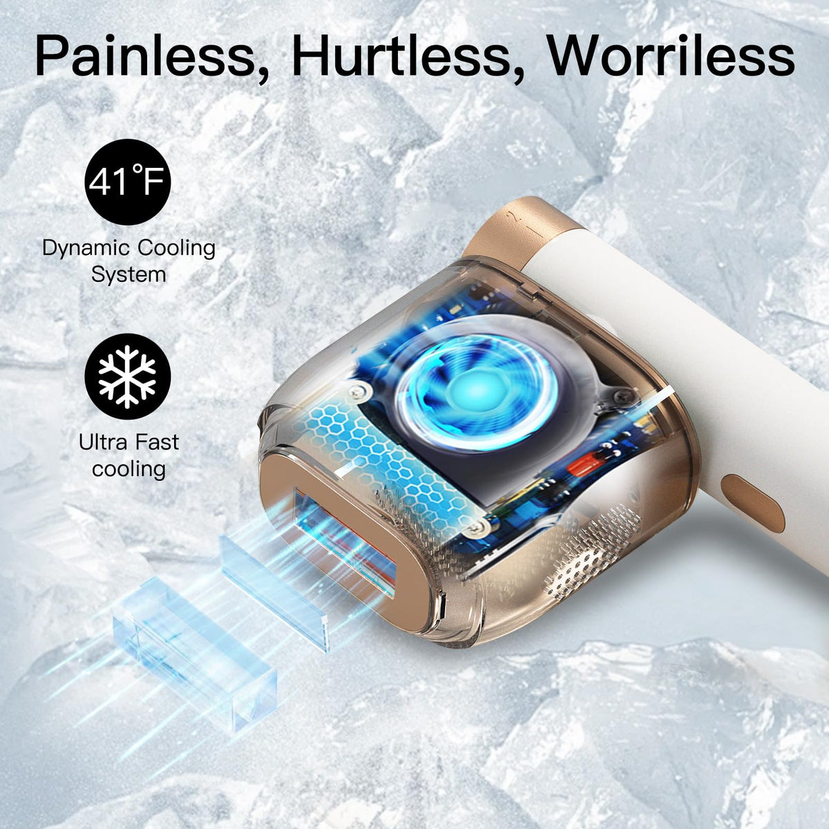 BoSidin laser hair removal device 180 degree rotating head