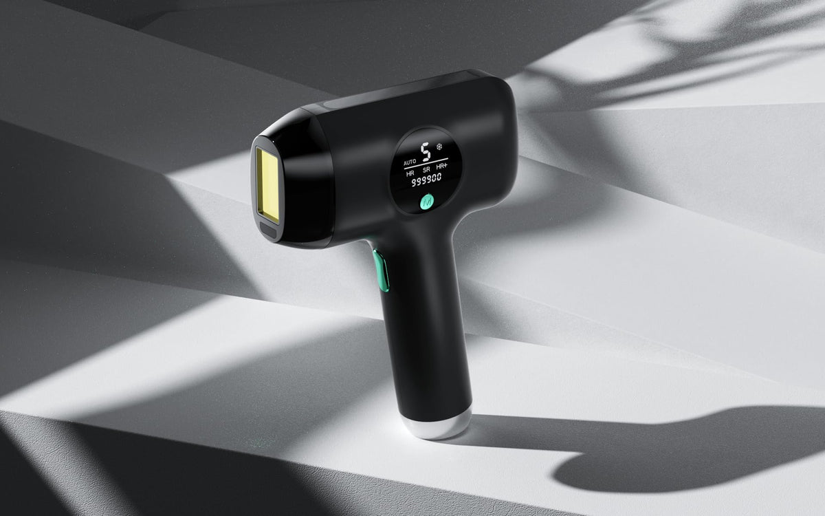 DermRays 1064nm laser device showing skin contact sensor