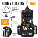 Side profile of Avajex large toiletry organizer folded
