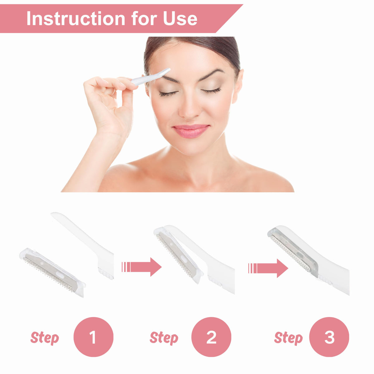 Twenty pack of stainless steel dermaplaning blades